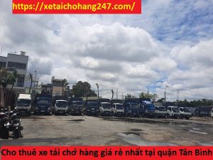 Cho thuê xe tải chở hàng giá rẻ tại quận Tân Bình