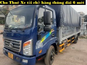 Cho Thuê Xe tải chở hàng thùng dài 6 mét