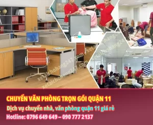 Dịch Vụ Chuyển Văn Phòng Trọn Gói Quận 11
