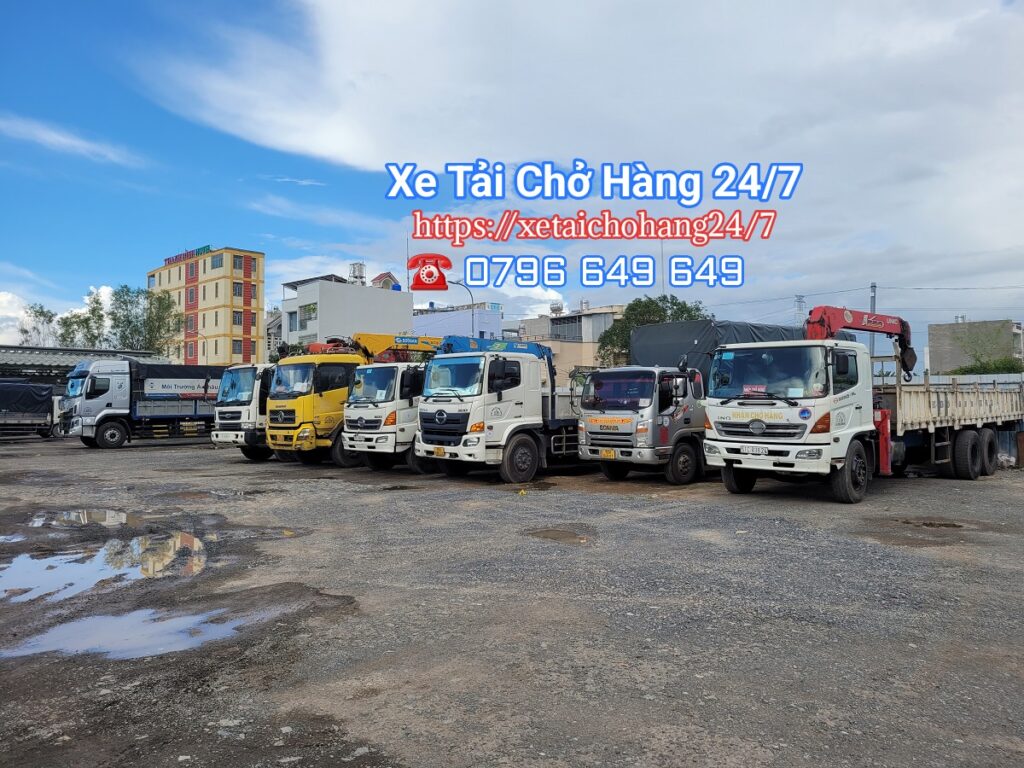 Xe cẩu hàng chuyển dọn văn phòng, biệt thự tại tphcm