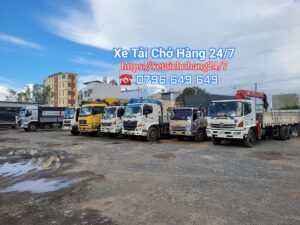Xe cẩu hàng chuyển dọn văn phòng, biệt thự tại tphcm
