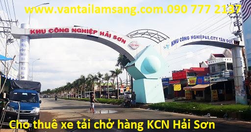 Cho thuê xe tải chở hàng KCN Hải Sơn