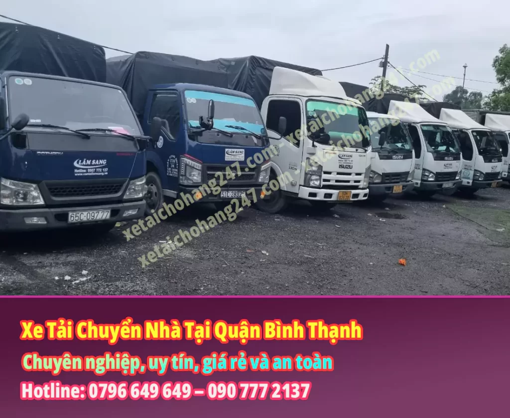 Xe Tải Chuyển Nhà Tại Quận Bình Thạnh