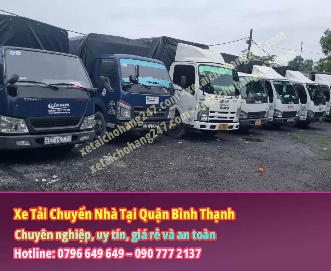 Xe Tải Chuyển Nhà Tại Quận Bình Thạnh