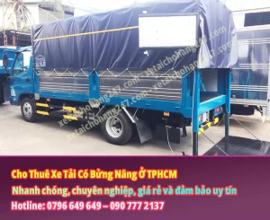 Cho Thuê Xe Tải Có Bửng Nâng Ở TPHCM