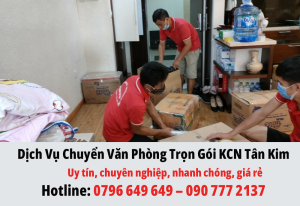 Dịch Vụ Chuyển Văn Phòng Trọn Gói KCN Tân Kim