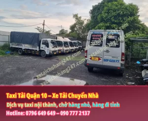 Taxi Tải Quận 10 - Xe Tải Chuyển Nhà