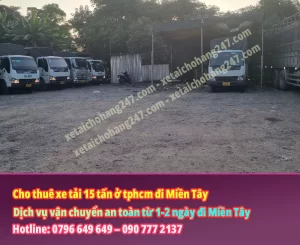 Cho thuê xe tải 15 tấn ở tphcm đi Miền Tây