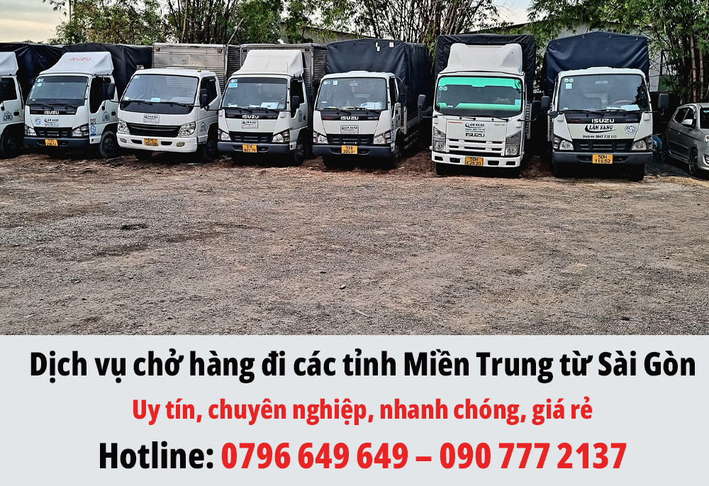 Dịch vụ chở hàng đi các tỉnh Miền Trung từ Sài Gòn