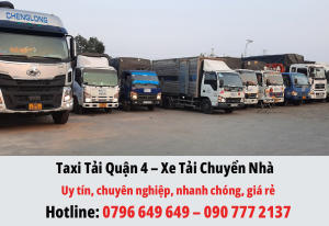 Taxi Tải Quận 4 - Xe Tải Chuyển Nhà