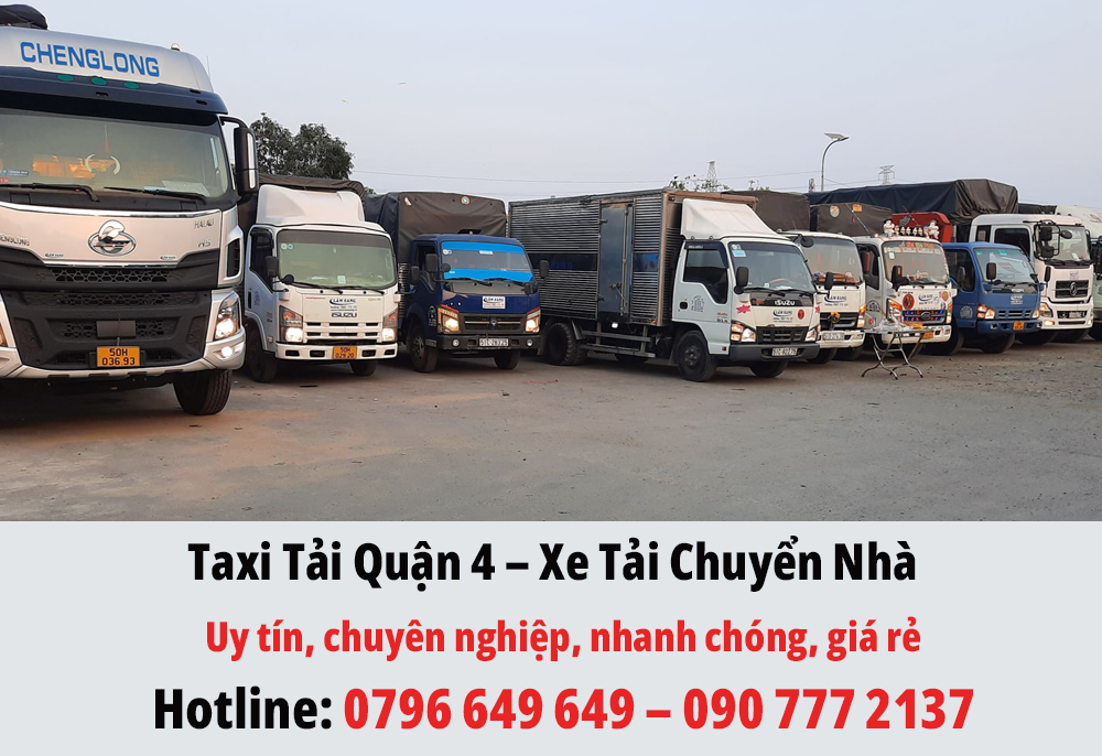 Taxi Tải Quận 4 - Xe Tải Chuyển Nhà