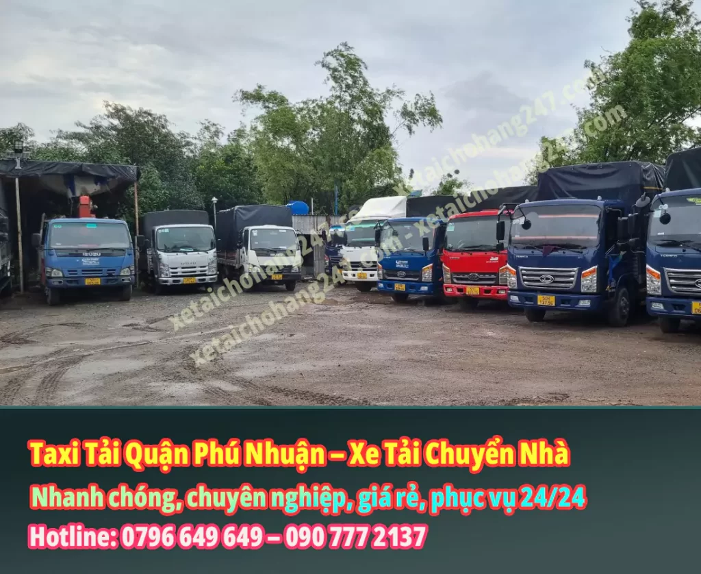 Taxi Tải Quận Phú Nhuận - Xe Tải Chuyển Nhà