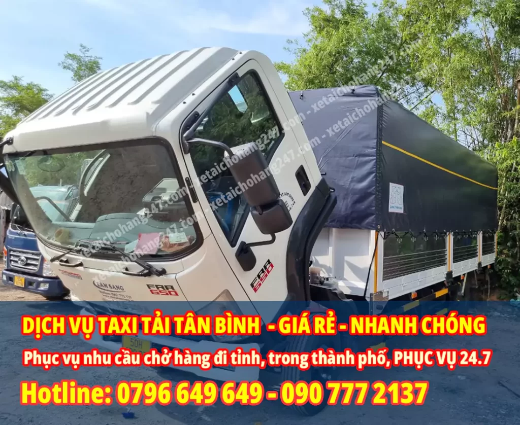 Dịch vụ taxi tải tại Quận Tân Bình công ty cho thuê giá cước rẻ