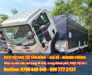 Dịch vụ taxi tải tại Quận Tân Bình công ty cho thuê giá cước rẻ
