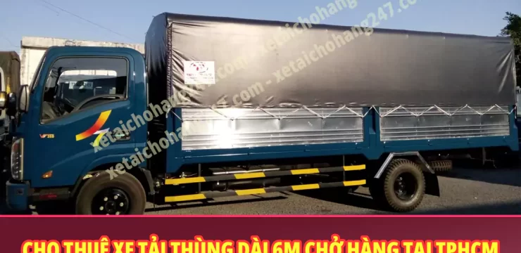 Xe tải chở hàng thùng dài 6m