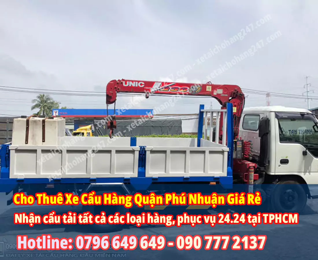 Cho Thuê Xe Cẩu Hàng Quận Phú Nhuận Giá Rẻ