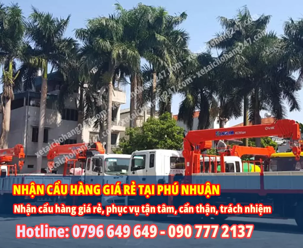 Cho Thuê Xe Cẩu Hàng Quận Phú Nhuận Giá Rẻ