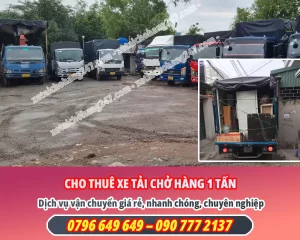 Cho thuê xe tải 1 tấn vận chuyển hàng TPHCM