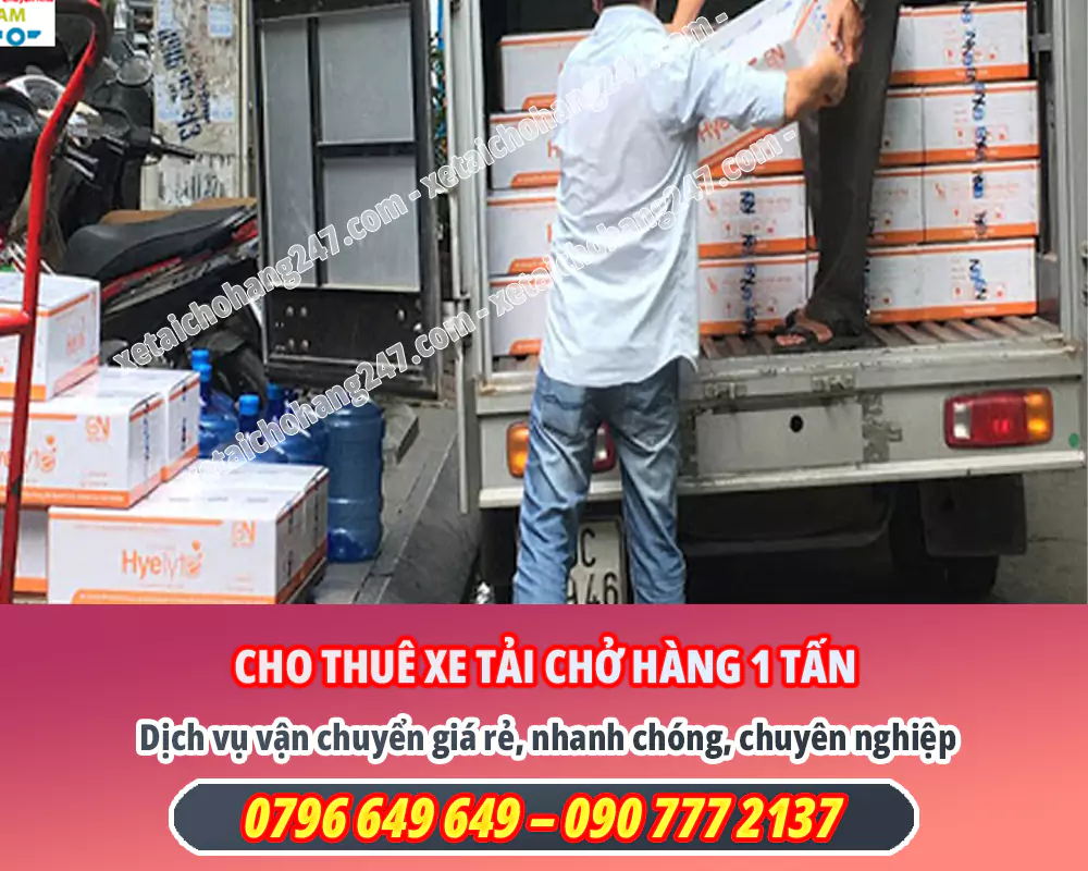 Cho thuê xe tải 1 tấn vận chuyển hàng TPHCM