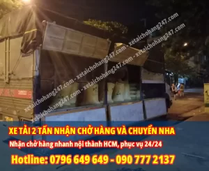 Nhận Chở Hàng Và Chuyển Nhà Với Xe Tải 2 Tấn