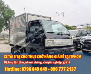 Thuê xe tải 5 tạ chở hàng nhỏ lẻ tại TPHCM