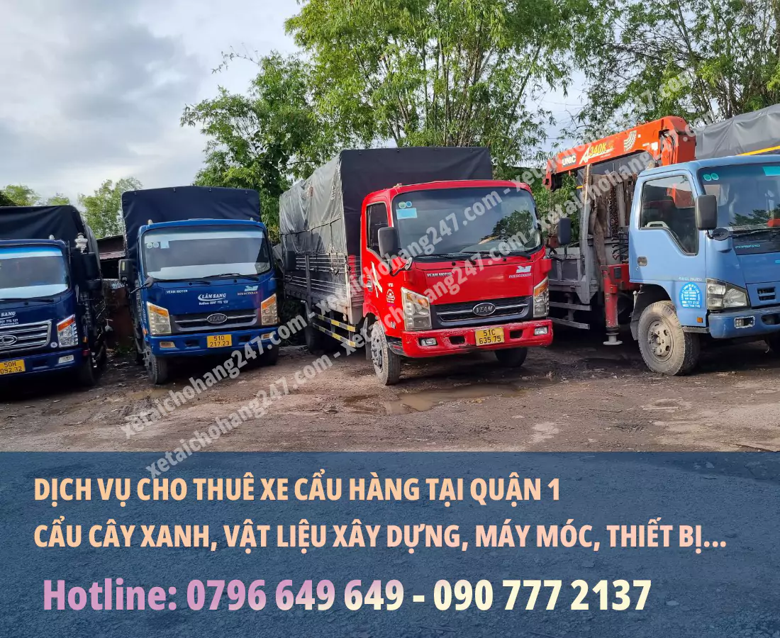 Xe cẩu hàng Quận 1