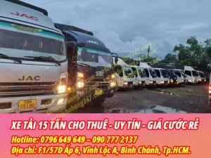 Cho Thuê Xe Tải Chở Hàng 15 Tấn Đi Tỉnh Tại Tphcm