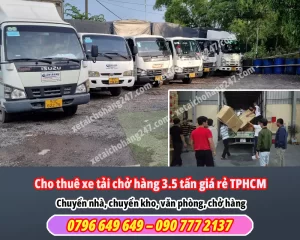 Cho thuê xe tải chở hàng 3.5 tấn giá rẻ TPHCM