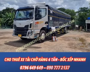 Cho thuê xe tải chở hàng 6 tấn giá rẻ tại tphcm