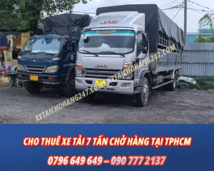 Cho thuê xe tải chở hàng 7 tấn giá rẻ tại tphcm