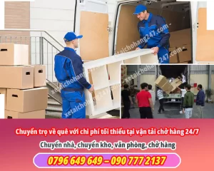 Chuyển trọ về quê với chi phí tối thiểu tại vận tải chở hàng 24/7