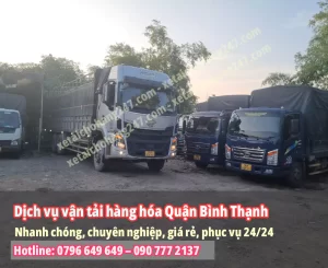 Dịch vụ vận tải hàng hóa Quận Bình Thạnh