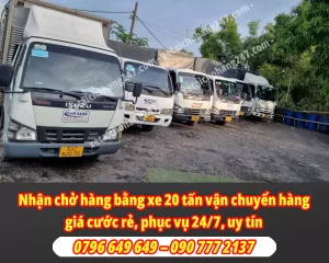 Cho Thuê Xe Tải 20 Tấn Chở Hàng Nguyên Chuyến