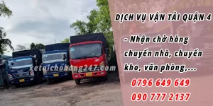 Dịch vụ vận chuyển hàng giá rẻ tại Quận 4