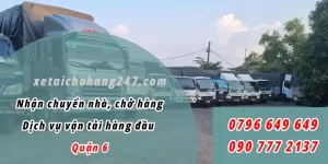 Nên thuê dịch vụ vận tải tại Quận 6 công ty có năng lực