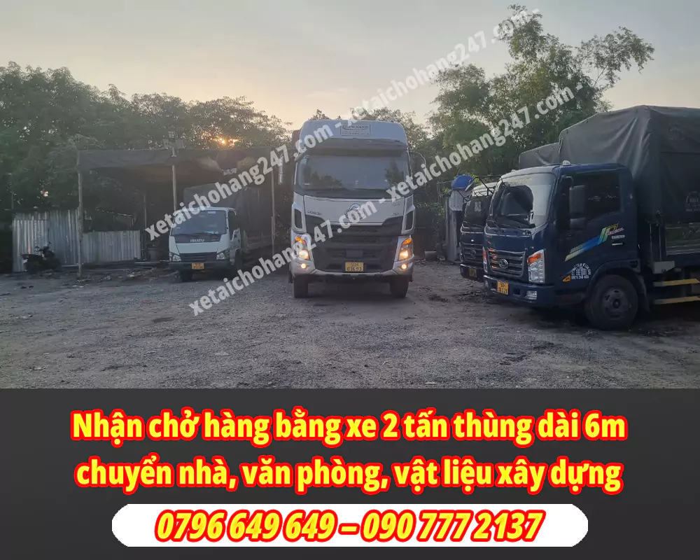 Nhận Chở Hàng 6m Vào Nội Thành Ban Ngày