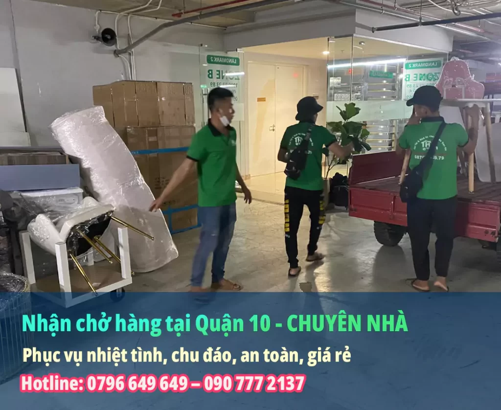 Nhận chở hàng tại Quận 10