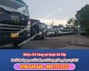 Nhận chở hàng tại Quận Gò Vấp