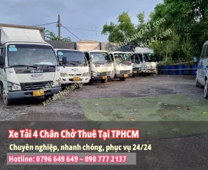 Xe Tải 4 Chân Chở Thuê Tại TPHCM