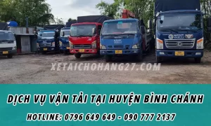 Dịch vụ vận tải tại Huyện Bình Chánh - Vận tải hàng 24/7