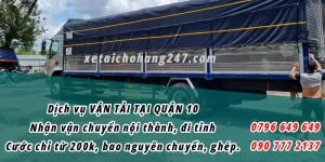 Phương tiện đa dạng, vận chuyển an toàn tại Quận 10
