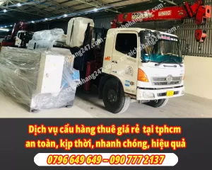 Xe cẩu hàng thuê giá rẻ uy tín - Thuê cẩu hàng TPHCM