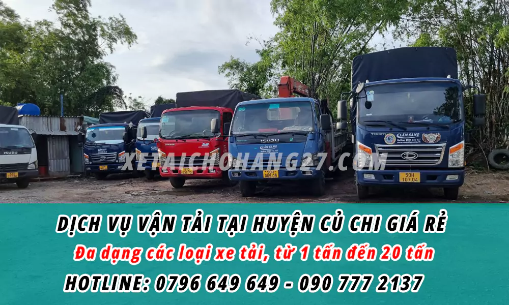 Dịch vụ vận tải tại huyện Củ Chi giá rẻ