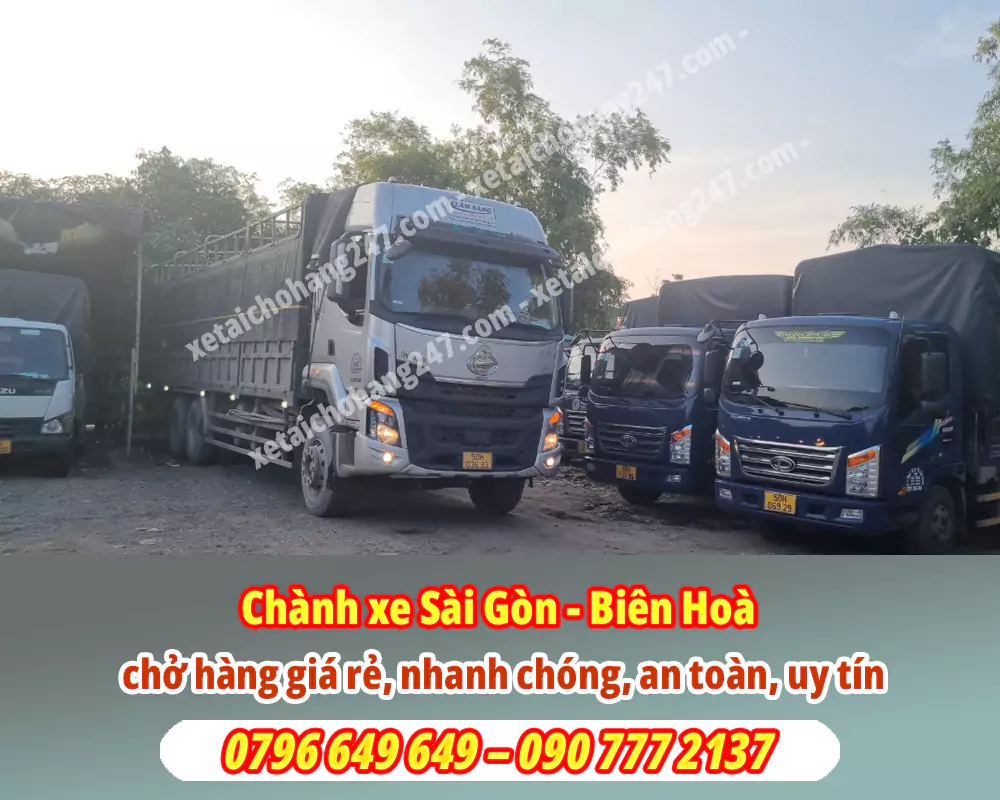 Dịch vụ chành xe Sài Gòn giá rẻ tại Biên Hoà