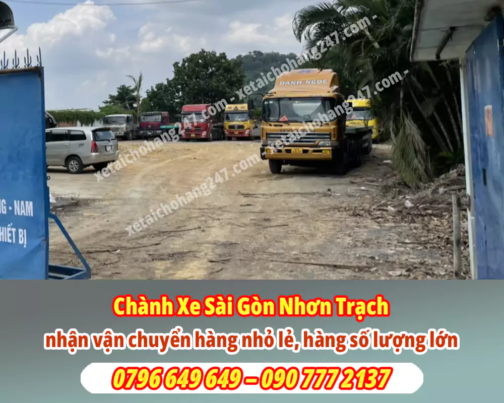 Chành Xe Sài Gòn Nhơn Trạch