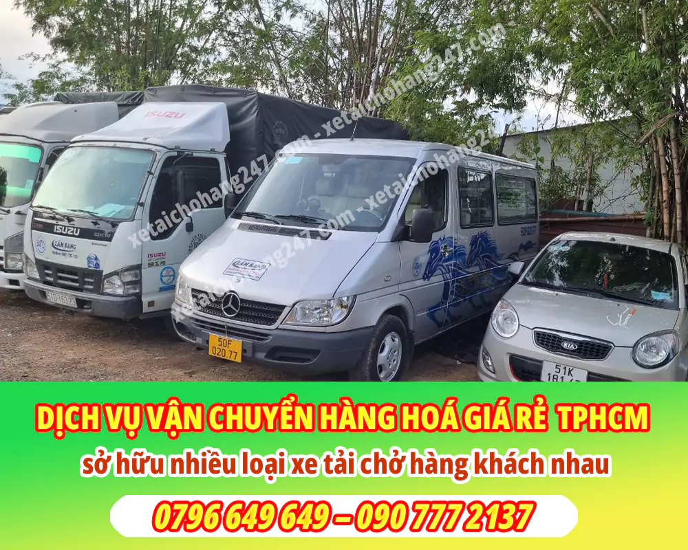 Dịch vụ vận chuyển hàng hóa - công ty vận tải chở hàng 24/7 tại TPHCM