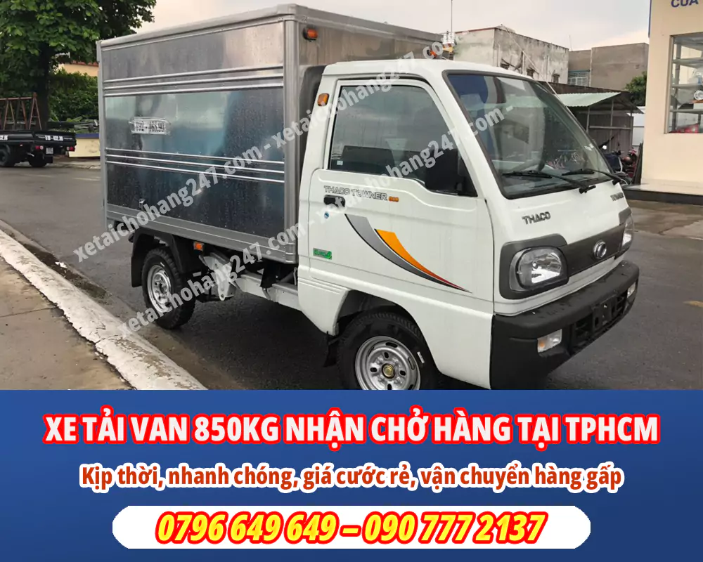 Xe tải van 850kg chở thuê - Phục 24/24 tại TPHCM