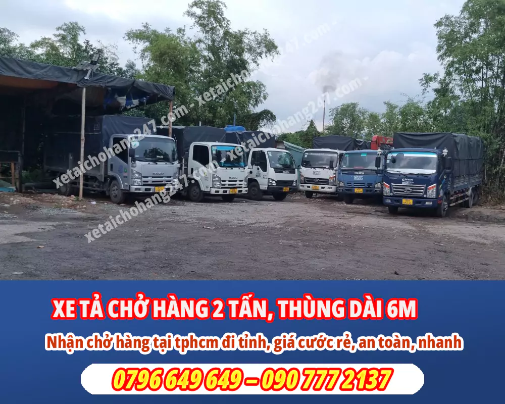 Xe tải chở hàng 2 tấn 6m tại TPHCM [Báo Giá]