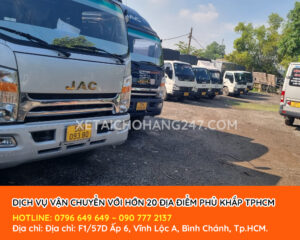 Dịch vụ chở hàng chúng tôi có mặt khắp tphcm