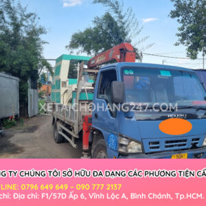 Dịch vụ cẩu tải chuyên nghiệp tại tphcm - xe tải chở hàng 24/7